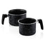 Westinghouse set 2 ollas leche marmol negro 12 cm WCCS000902AMBB
