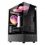 Case RGB Eagle Warrior CG70AHRA002C mini tower ventiladores 3 de 120 mm con vidrio frontal y lateral