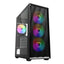 Case RGB Sharkoon VK4 rainbow mid tower ventiladores 3 de 120 mm con vidrio lateral 4044951044108