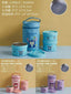 Set Lonchera 304 3 Recipientes BY3015 600ml+600ml+400ml - Celeste