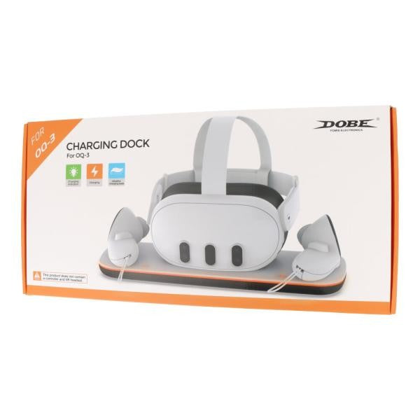 ESTACION CARGA PARA CONTROLES PLAY STATION 5 VR2 TY- 3827 DOBE BLANCO