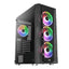 Case frgb Aerocool PRISM-G-BK-V2 mid tower ventiladores 4 de 120 mm con vidrio vidrio lateral y frontal accm-pb29043.11
