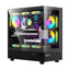 Case ARGB Formula V Line crystal Z8 floe black mid tower ventiladores 6 de 120 mm con vidrio lateral y frontal 4711401660828