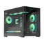 Case ARGB Formula V Line crystal U2M floe black mid tower ventiladores 3 de 120 mm con vidrio lateral y frontal 4711401663843