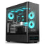 Case Eagle Warrior CG01YKRA001C mid tower sin ventilacion incluida con vidrio templado sin fuente con pantalla de - 7.2 pulgadas