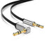 Cable UGREEN AV119 3.5 mm macho recto a macho ángulo plano 1M 10597 negro
