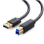 Cable UGREEN US210 USB 3.0 am a bm para impresora 2M 10372