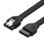 Cable UGREEN SATA III 0.5m angulo recto negro
