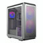 Case Cooler Master masterframe 500 mesh silver ARGB mid tower ventiladores 3 2x200 mm + 1x120 mm con vidrio templado y malla frontal MF500M-SHNN-S01