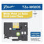 Cinta de Etiquetado Brother TZEMQ835G 12MM X 5M Compatible con P-TOUCH Blanco Sobre Fondo Dorado Satinado