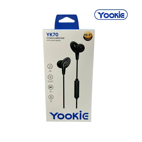 AUDIFONO MANOS LIBRES YK70 YOOKIE NEGRO