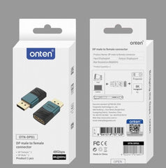 ADAPTADOR DISPLAY PORT MACHO A HEMBRA OTN-DP81 ONTEN NEGRO VERDE