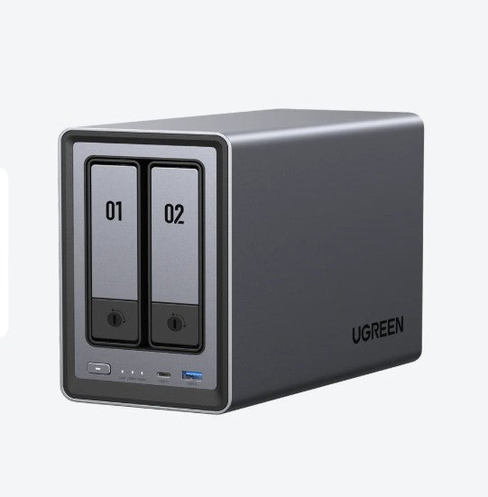 ALMACENAMIENTO CONECTADO EN RED NASYNC UGREEN DXP2800 NEGRO