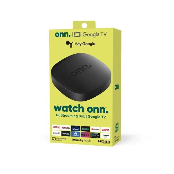 DISPOSITIVO STREAMING WATCH 4K ONN GOOGLE OUTLET NEGRO