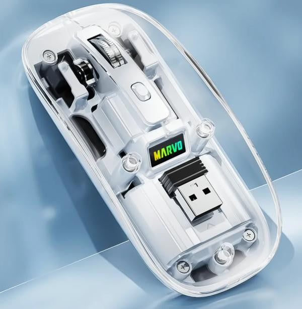 MOUSE INALAMBRICO M810W MARVO BLANCO