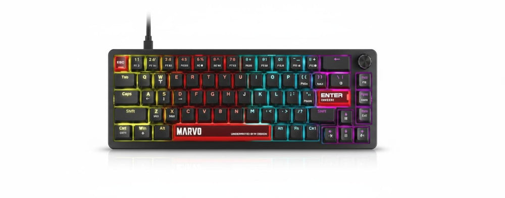 TECLADO LINEA SCORPION KG935 MARVO NEGRO