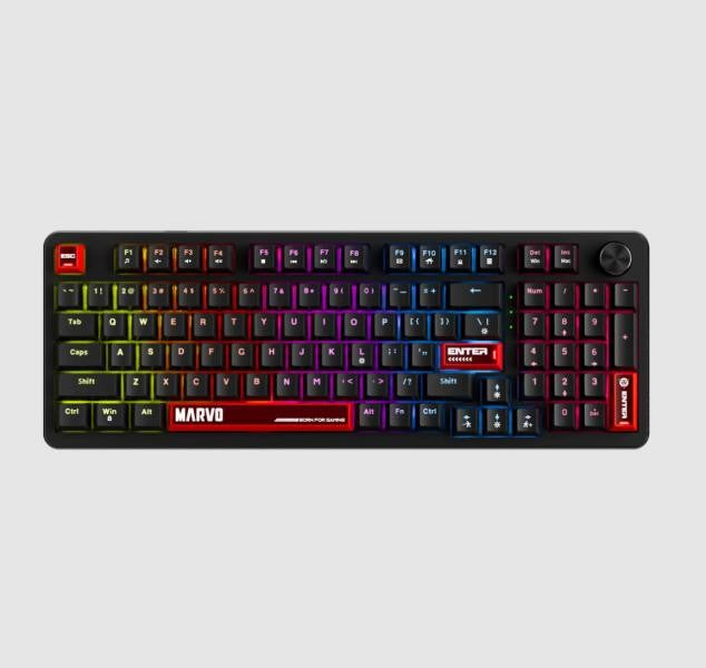 TECLADO LINEA SCORPION KG937 MARVO NEGRO