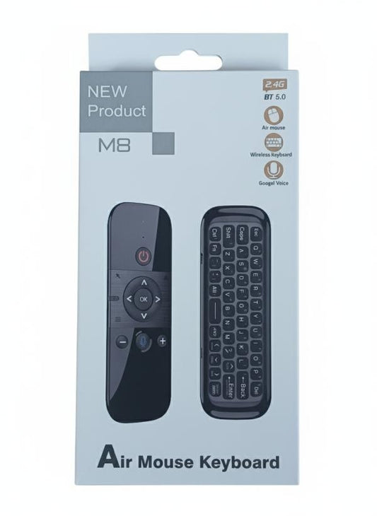 AIR MOUSE CONTROL REMOTO MINI TECLADO MULTIFUNCIONAL M8