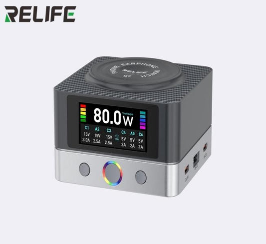ADAPTADOR CARGADOR INTELIGENTE Q7 RELIFE 6 USB