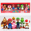 Set 6 Figuras Super Mario Bros 12cm