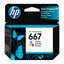 HP cartucho de tinta 667 tricolor 3ym78al
