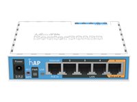 MikroTik RouterBOARD hAP - Enrutador inalámbrico conmutador de 4 puertos 2,4 GHz