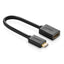Cable mini HDMI macho a HDMI tipo a hembra 20137 UGREEN 22 cm negro