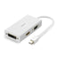 Cable mini display port macho a VGA HDMI dvi 24+1 hembra NM114 20417 UGREEN