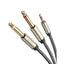 Cable 3.5 mm trs macho a 2 6.35 mm ts macho AV126 10618 UGREEN