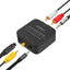 Convertidor toslink fibra optica coaxial r l audio 3.5 mm OTN-37506 Onten
