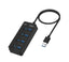 Hub USB Onten 4 en 1 OTN-5302 con interruptor
