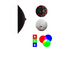 Weifeng lampara LED estudio HP-LED120-RGB6090 prismatica 120W RGB 60x90 cm
