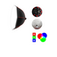 Weifeng lampara LED HP-LED120-RGB90 estudio prismatica 120W