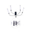 Weifeng panel luz ALT-216 soporte LED 4 brazos