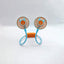 Ventilador DD5583-678 venado naranja celeste