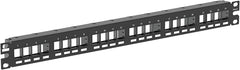 Patch Panel Modular Panduit NetKey NKPP24FMY de 24 puertos para rack 1U