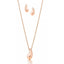 Poderosa set collar + aretes tiffanny diseño gotita