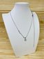 Collar plateado diseño corazon modelo T000829348