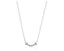 Collar tiffanny & co diseño piedras plateado