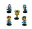 Set 5 Figuras Caballeros del Zodiaco PVC Coleccionables