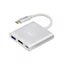 Hub Unno Tekno USB-C 3 en 1 HB1101SV HDMI + USB 3.0 + PD