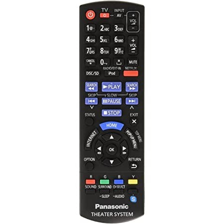 CONTROL MULTIPLATAFORMA HOME THEATER BLU RAY PANASONIC N2QAYB000727 B.AA
