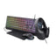 Trust teclado mouse almohadilla y audifonos negro iluminado 25155