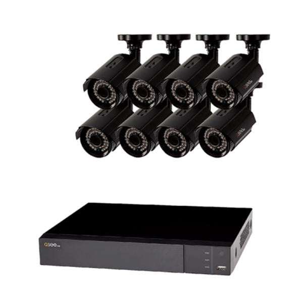 CAMARA DE SEGURIDAD  QSEE SV-KIT QTH83-8CN-1 8CHANNEL 1080P HI DEF DVR 8CAM 1TB HD