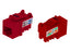 Nexxt Solutions Infrastructure keystone jack CAT6 rojo PCGKJC6TYRJRD