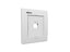 Nexxt placa de montaje blanca 1 puerto AW160NXT01