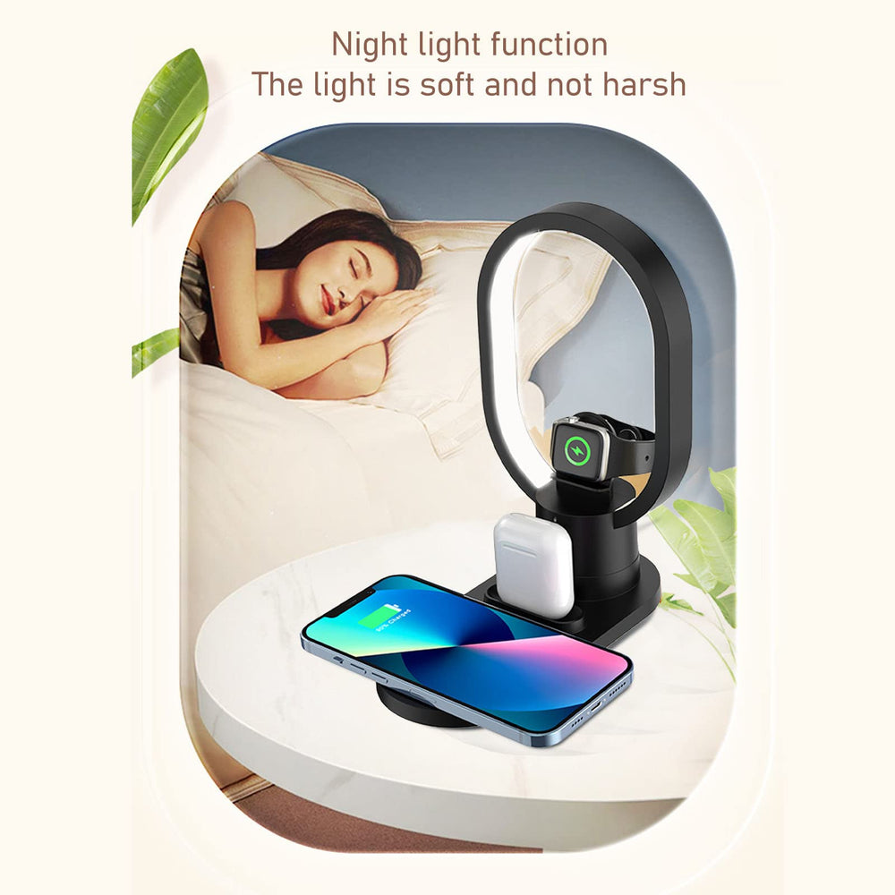 Detalle de la base de carga inalámbrica Qi de la lámpara Ktl S01