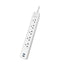 Forza protector 5 tomas nema 2usb 5FT blanco FSP-512USBW