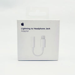 ADAPTADOR JACK LIGHTNING A 3.5MM CAJA ORIGINAL BLANCO