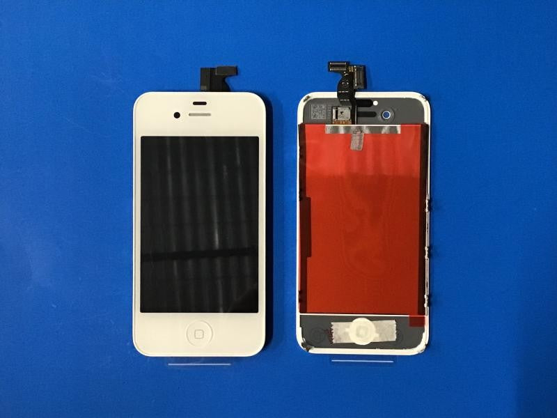 Repuesto LCD PANTALLA IPHONE 4GS 4S COMPLETA BLANCA CON MARCO